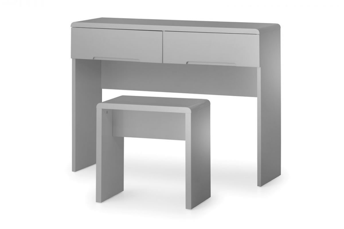 View Wooden High Gloss Dressing Table Two Storage Drawers Available in 2 Colour Finishes Manhattan information