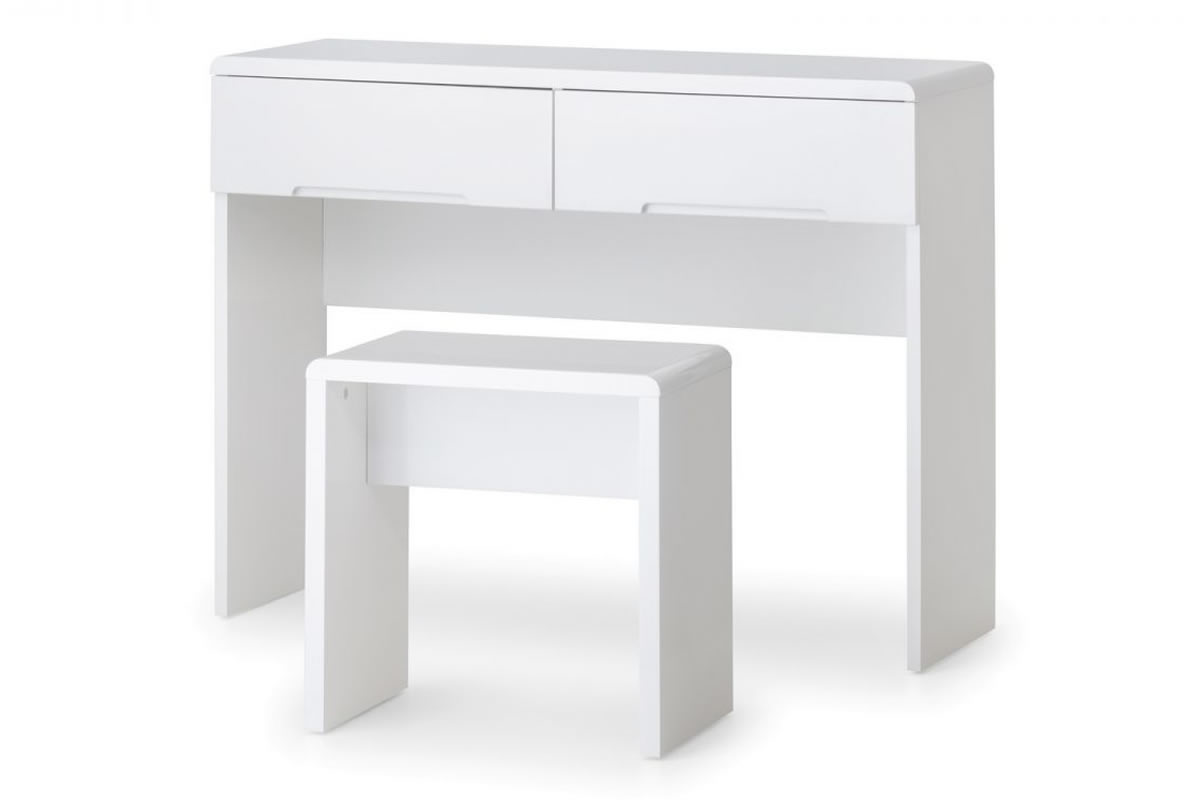 View White Wooden Dressing Table Gloss Lacquer Finish Manhattan information