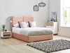 Daisy Fabric Bed Frame Low Foot End