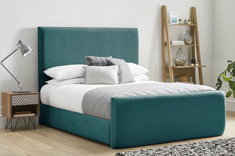 Kornelia Fabric High Footend Bed Frame