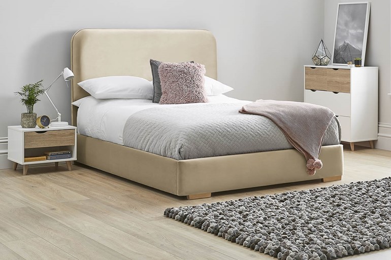 Primrose Fabric Low Footend Bed Frame