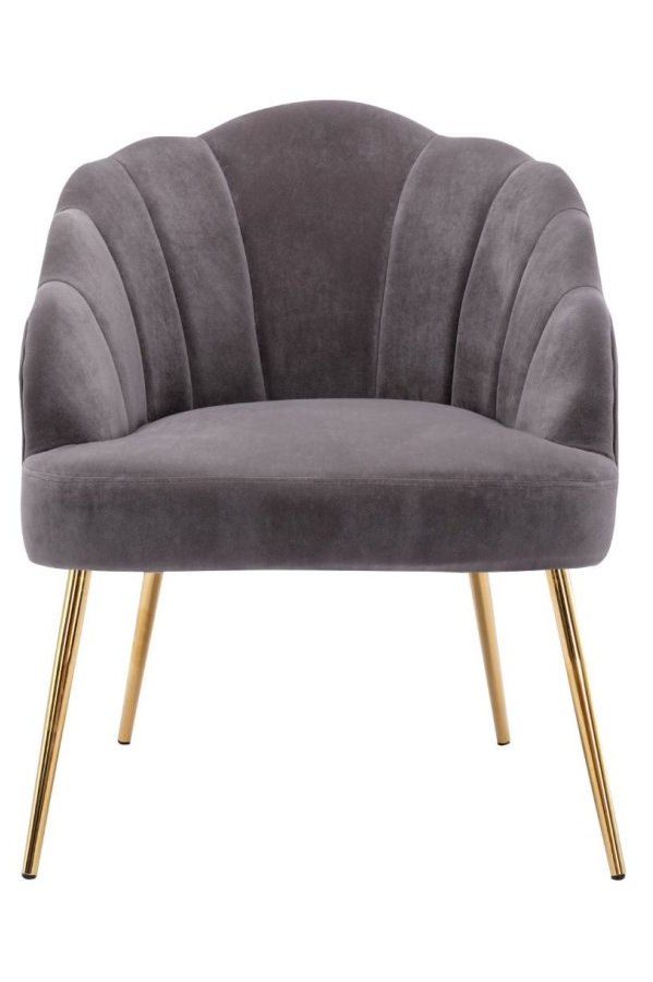 Vienna Velvet Accent Chair 2 Colours Gold Legs   Vienna 4 