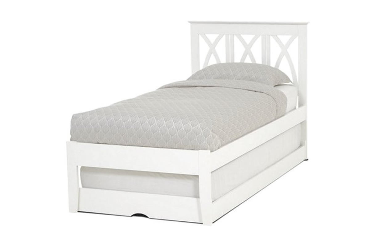 View 30 Single Wooden Trundle Bed Frame Extra Guest Bed Autumn information