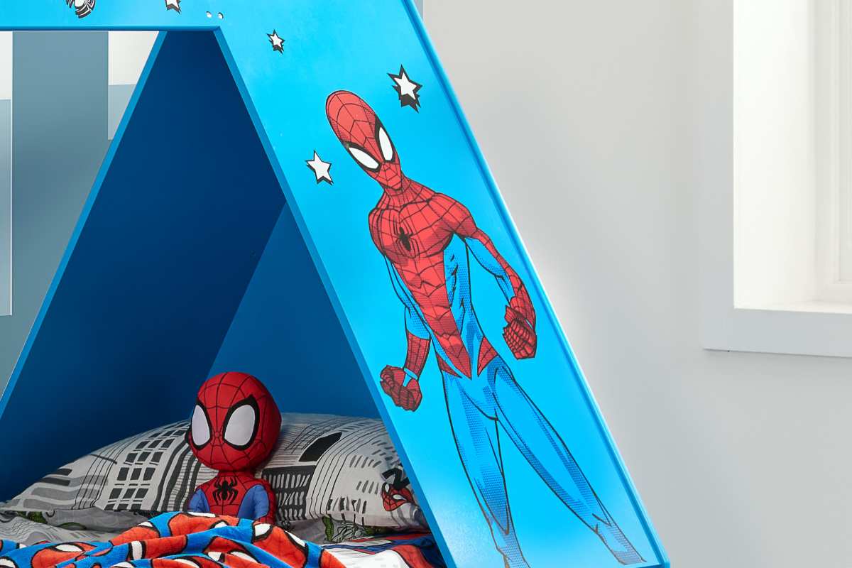 Spiderman bed deals canopy