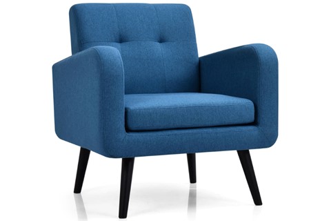 Blue Otis Linen Accent Armchair