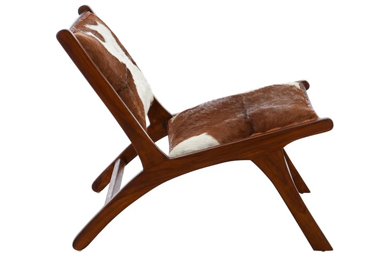 Incha Goat Hide Lounge Chair