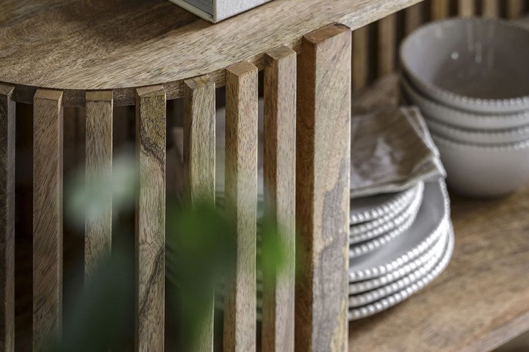 Voss Slatted Console Table