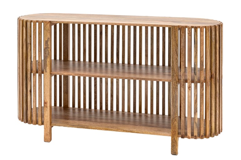 Voss Slatted Console Table