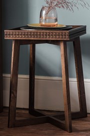 Boho Brown Bedside Table