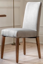 Highgrove Dove Velvet Dining Chair