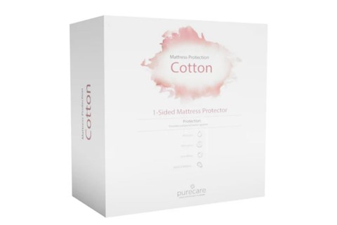 Small Single 2'6'' x 6'3'' Cotton Smooth Mattress Protector