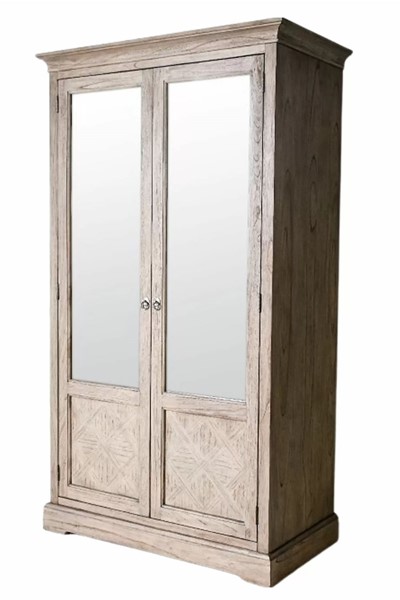 Mustique 2 Door Mirrored Wardrobe