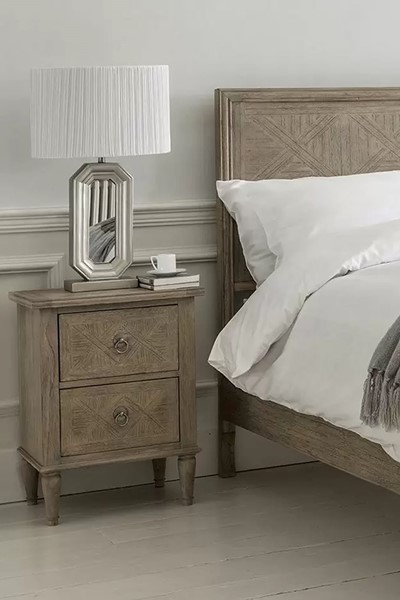 Mustique 2 Drawer Bedside Table