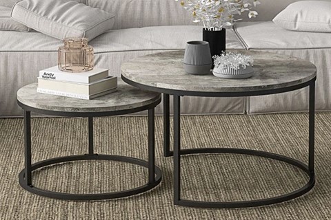 Indio Cement Grey Coffee Table