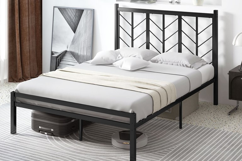 Herringbone Metal Bed Frame