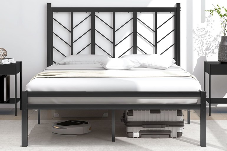 Herringbone Metal Bed Frame