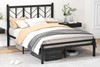 Herringbone Metal Bed Frame