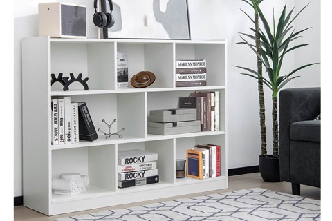 Rossville White Bookcase