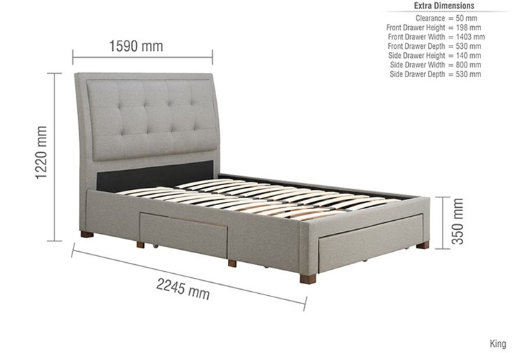 Shelby Fabric Storage Bed