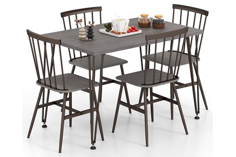 Layton Grey Oak Dining Table Set