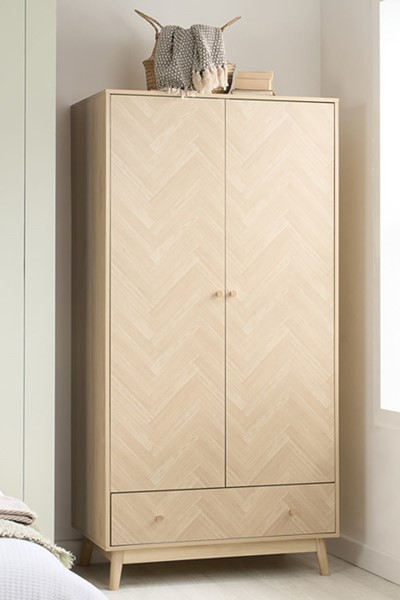 Herringford 2 Door 1 Drawer Wardrobe