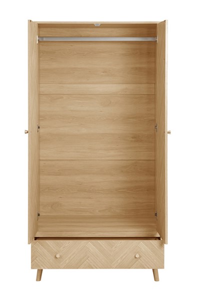 Herringford 2 Door 1 Drawer Wardrobe