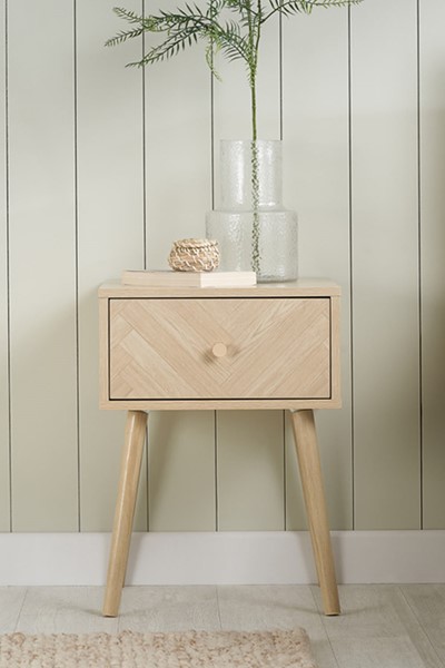 Herringford 1 Drawer Bedside