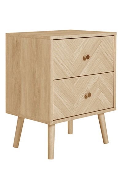 Herringford 2 Drawer Bedside