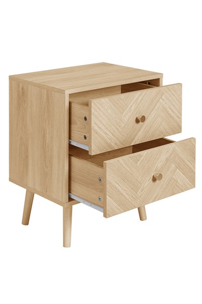 Herringford 2 Drawer Bedside