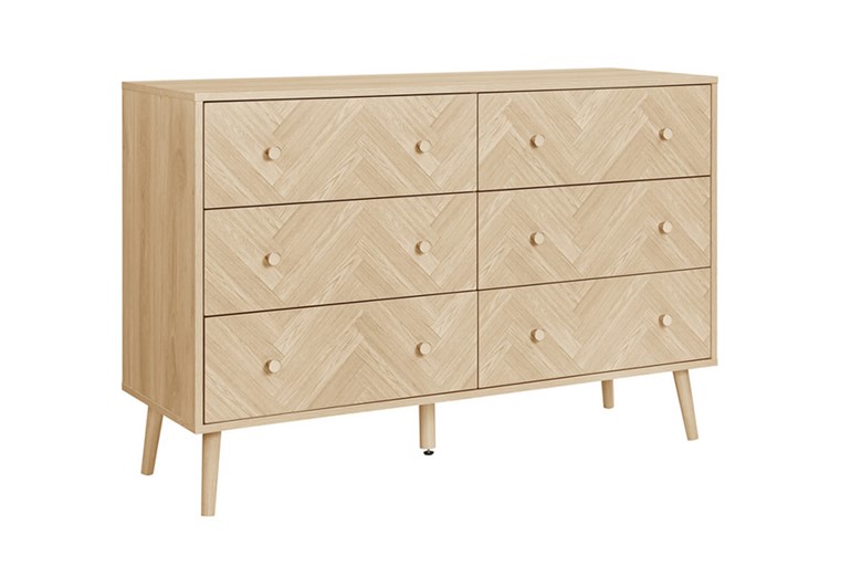 Herringford 6 Drawer Wide Chest