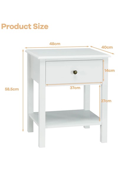 Auburn Bedside Table