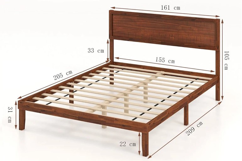 Ria Wooden Bed Frame