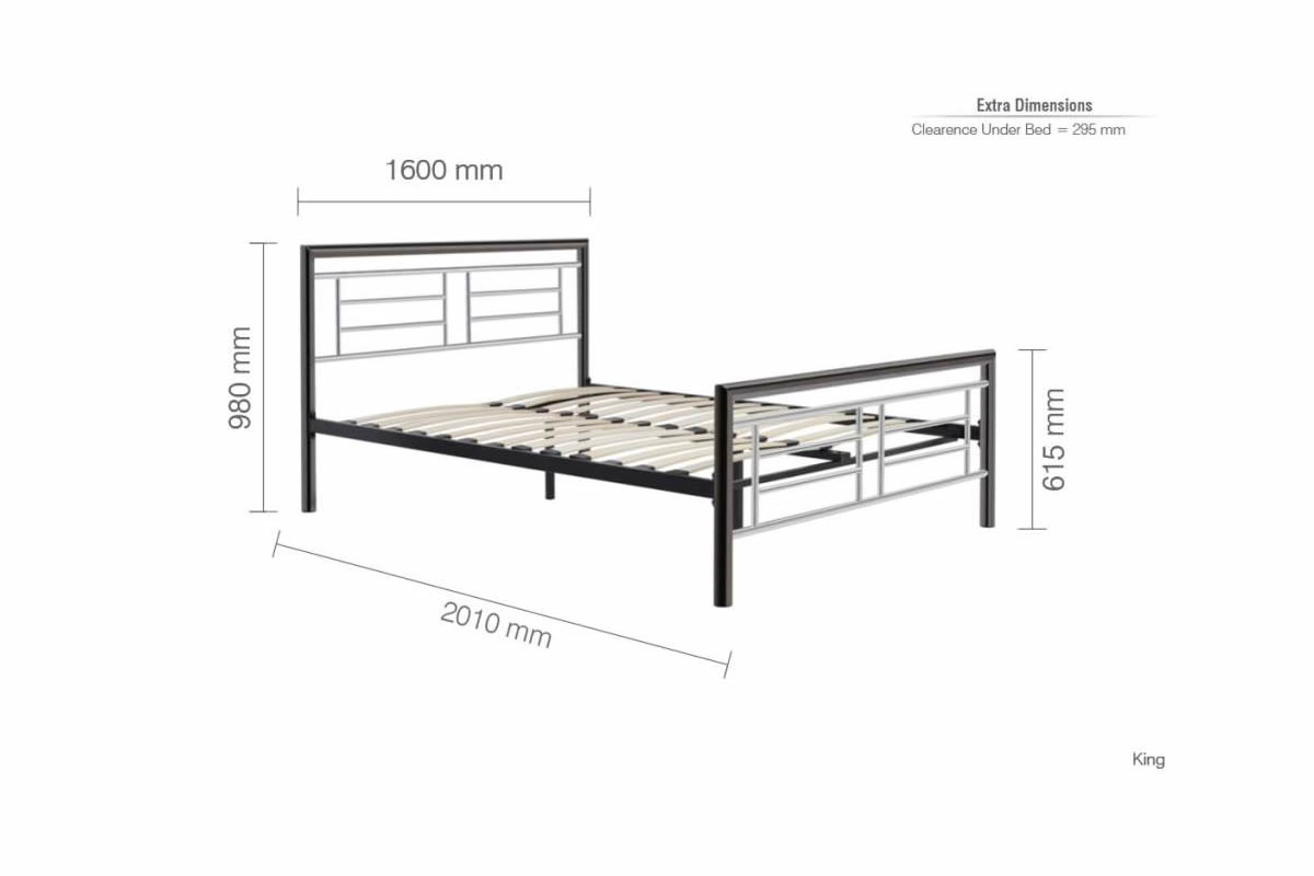 Steel tube on sale bed frame