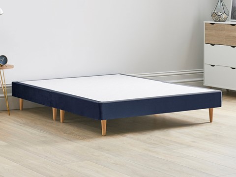 Divan Bed Base On Wooden Legs - 4'6'' Standard Double Sapphire 