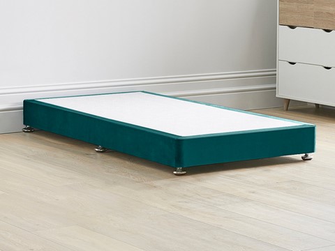 Low Divan Bed Base on Chrome Glides - 3'0'' Standard Single Mallard 