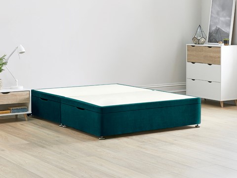 Ottoman Storage Side Lift Divan Bed Base - 5'0'' King Size Mallard 