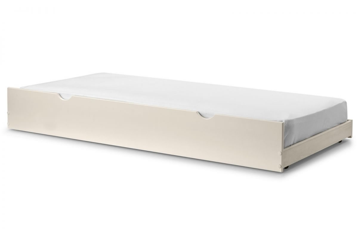 View Painted Stone White 30 Single Stopover Guest Underbed Fits Under Bed Frames Strong Slatted Base Easy Glide Wheels Barcelona Furniture Range information