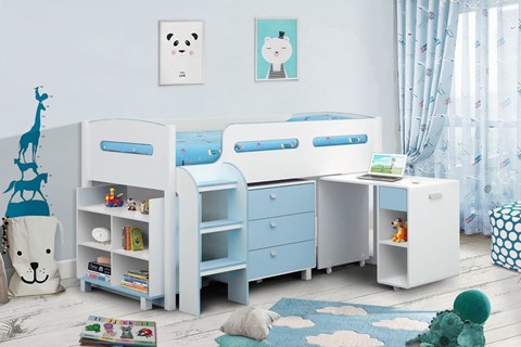 Kimbo Cabin Bed - Blue 